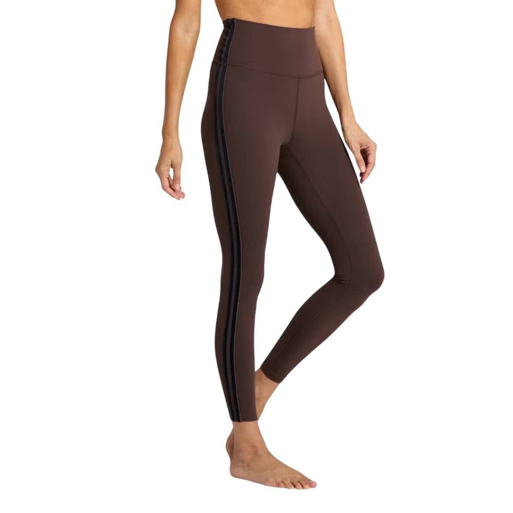 All in Motion Women's Brown Ultra High Rise Side Stripe 7/8‎ Leggings Size L